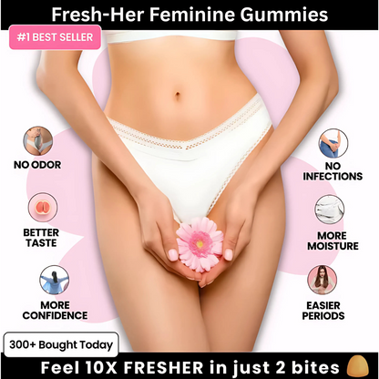 FreshHer Juicy Feminine Probiotics Gummies